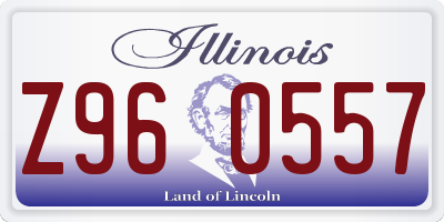 IL license plate Z960557