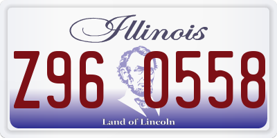 IL license plate Z960558