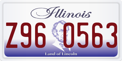 IL license plate Z960563