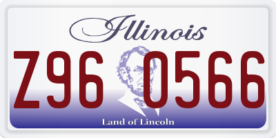 IL license plate Z960566