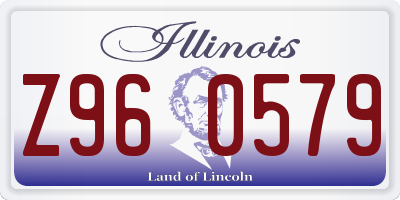 IL license plate Z960579