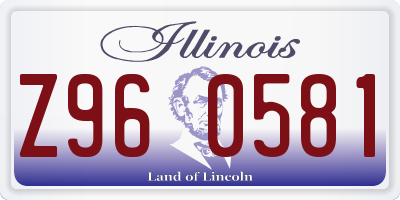 IL license plate Z960581