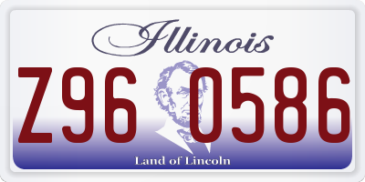 IL license plate Z960586