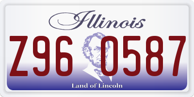 IL license plate Z960587