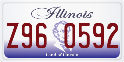IL license plate Z960592