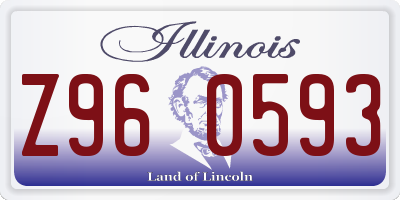 IL license plate Z960593