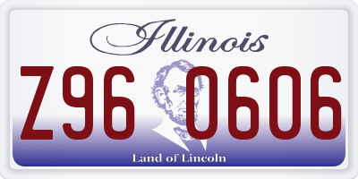 IL license plate Z960606