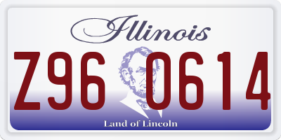 IL license plate Z960614