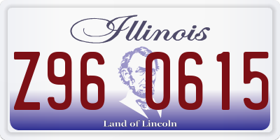 IL license plate Z960615