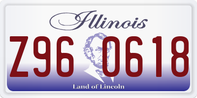 IL license plate Z960618