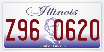 IL license plate Z960620