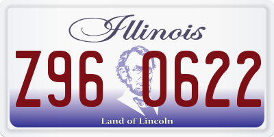 IL license plate Z960622