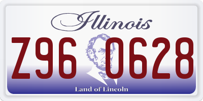 IL license plate Z960628