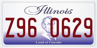 IL license plate Z960629
