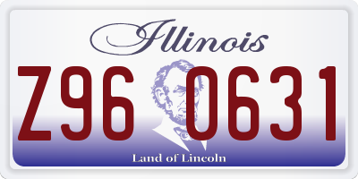 IL license plate Z960631