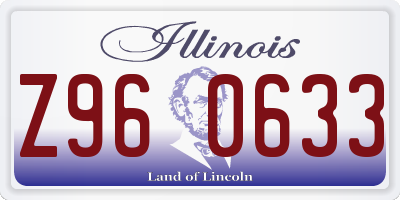 IL license plate Z960633