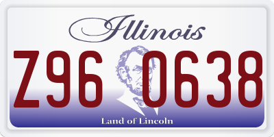 IL license plate Z960638