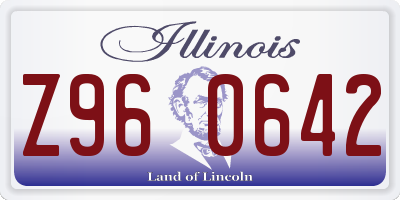IL license plate Z960642