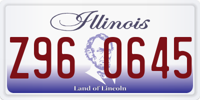IL license plate Z960645