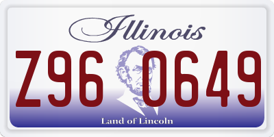 IL license plate Z960649