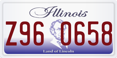 IL license plate Z960658