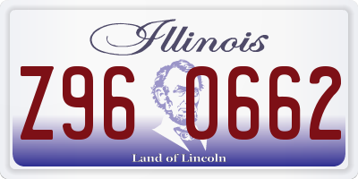 IL license plate Z960662