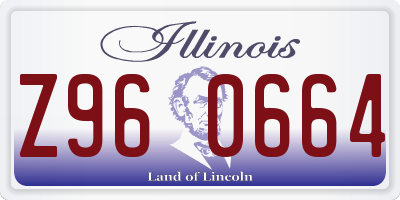 IL license plate Z960664