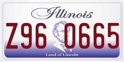 IL license plate Z960665