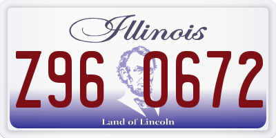 IL license plate Z960672