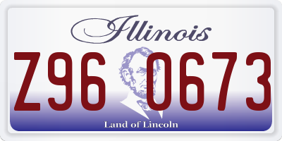 IL license plate Z960673