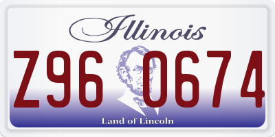 IL license plate Z960674
