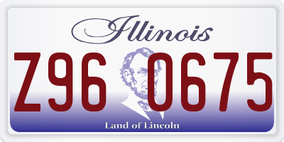 IL license plate Z960675