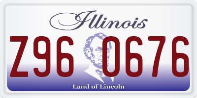 IL license plate Z960676