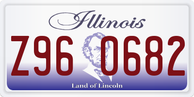 IL license plate Z960682