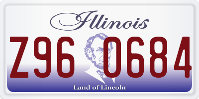 IL license plate Z960684
