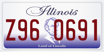 IL license plate Z960691