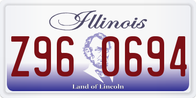 IL license plate Z960694
