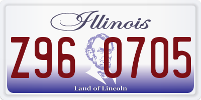 IL license plate Z960705