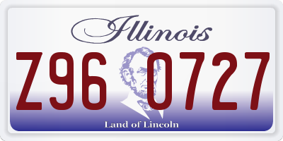 IL license plate Z960727