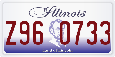 IL license plate Z960733