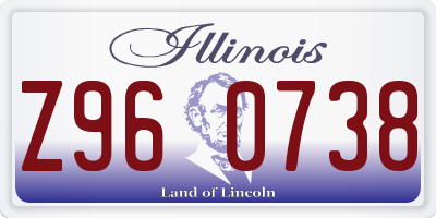 IL license plate Z960738