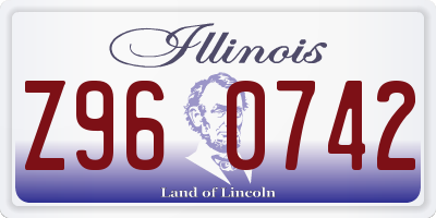 IL license plate Z960742