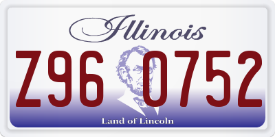 IL license plate Z960752