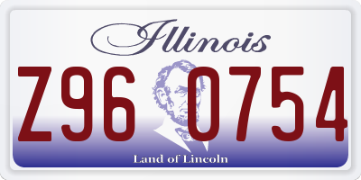 IL license plate Z960754