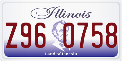 IL license plate Z960758