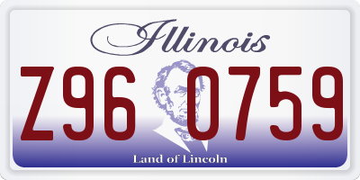 IL license plate Z960759