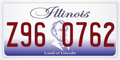 IL license plate Z960762