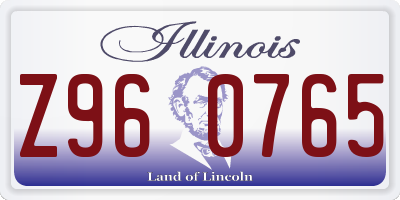 IL license plate Z960765
