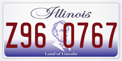 IL license plate Z960767