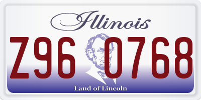 IL license plate Z960768